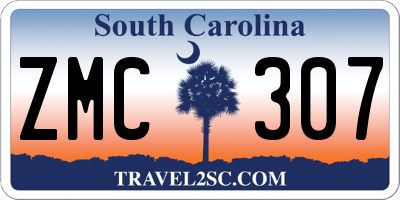 SC license plate ZMC307