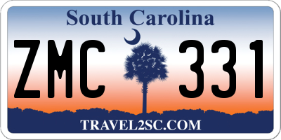 SC license plate ZMC331