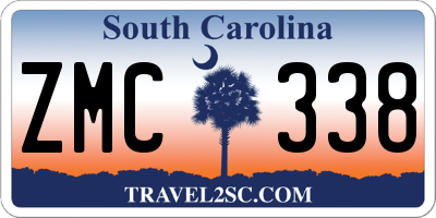 SC license plate ZMC338