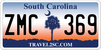 SC license plate ZMC369
