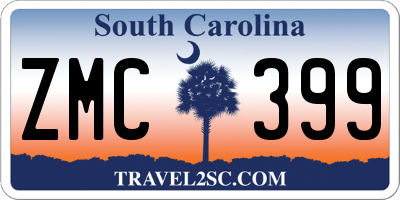 SC license plate ZMC399