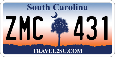SC license plate ZMC431