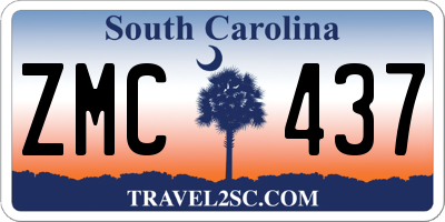 SC license plate ZMC437