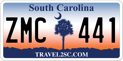 SC license plate ZMC441