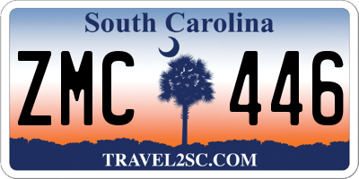 SC license plate ZMC446