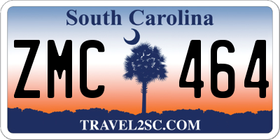 SC license plate ZMC464
