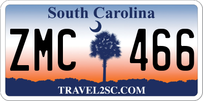 SC license plate ZMC466