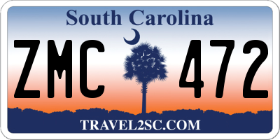SC license plate ZMC472