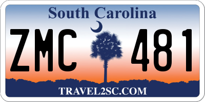 SC license plate ZMC481