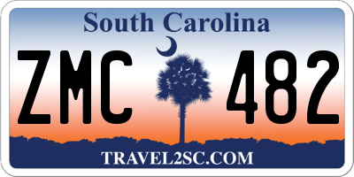 SC license plate ZMC482