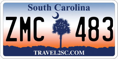 SC license plate ZMC483