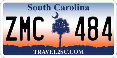 SC license plate ZMC484