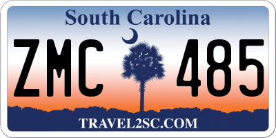 SC license plate ZMC485