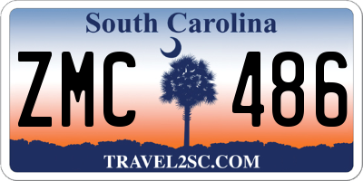 SC license plate ZMC486
