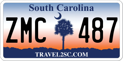 SC license plate ZMC487