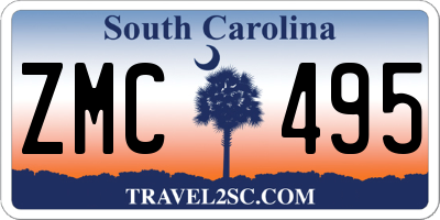 SC license plate ZMC495
