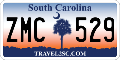 SC license plate ZMC529
