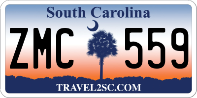 SC license plate ZMC559
