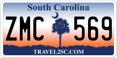 SC license plate ZMC569