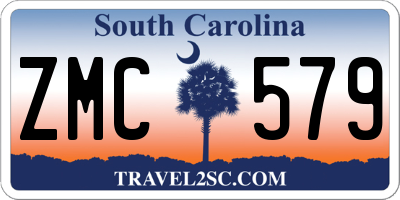 SC license plate ZMC579