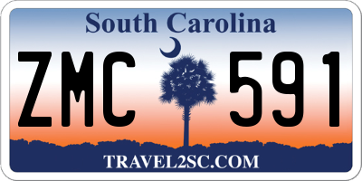 SC license plate ZMC591