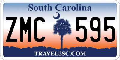 SC license plate ZMC595