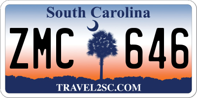 SC license plate ZMC646