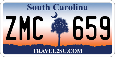 SC license plate ZMC659