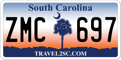 SC license plate ZMC697