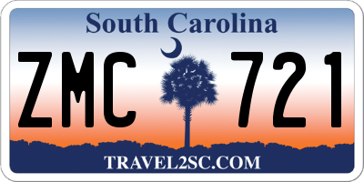 SC license plate ZMC721