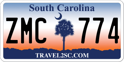 SC license plate ZMC774