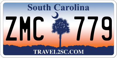 SC license plate ZMC779