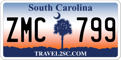 SC license plate ZMC799