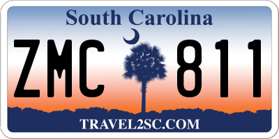 SC license plate ZMC811