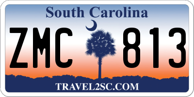 SC license plate ZMC813