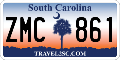 SC license plate ZMC861