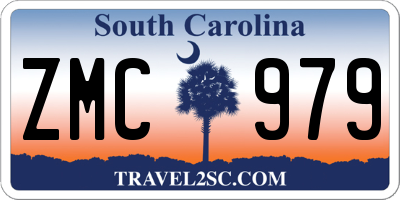 SC license plate ZMC979