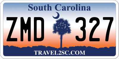 SC license plate ZMD327