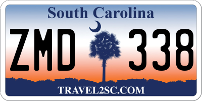 SC license plate ZMD338