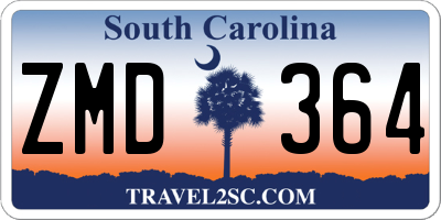 SC license plate ZMD364