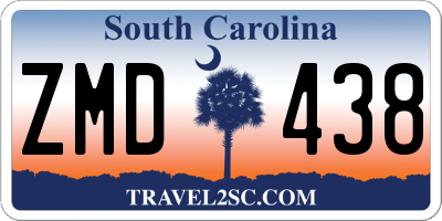 SC license plate ZMD438