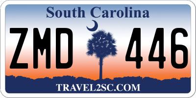 SC license plate ZMD446