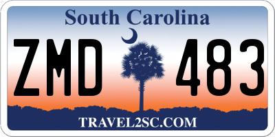 SC license plate ZMD483