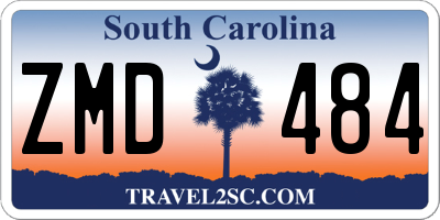 SC license plate ZMD484