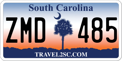 SC license plate ZMD485