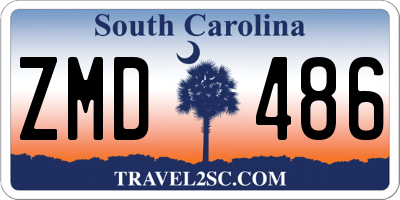 SC license plate ZMD486