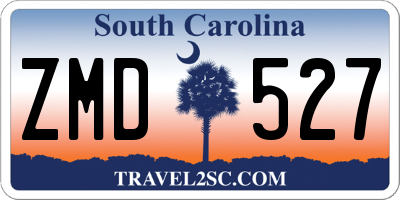 SC license plate ZMD527