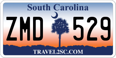 SC license plate ZMD529