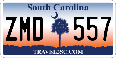 SC license plate ZMD557