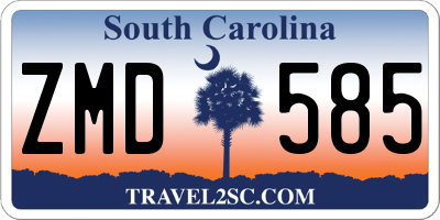 SC license plate ZMD585